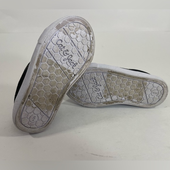 Toddler’s Size 6 Cat And Jack “Converse Style” Black Slip On Laceless Shoes - Picture 7 of 7